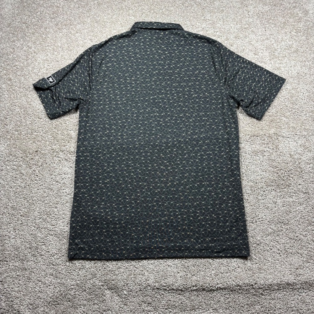 Waggle Black Sheep Golf Polo Shirt Mens Large Black Tan Performance Short Sleeve - Picture 3 of 6